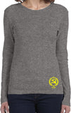 Ladies CCCP T-shirt Crest Bottom Print Long Sleeve - Yoga Clothing for You