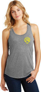 Ladies CCCP Tank Top Crest Pocket Print Racerback - Yoga Clothing for You