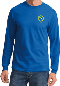 CCCP T-shirt Crest Pocket Print Long Sleeve - Yoga Clothing for You