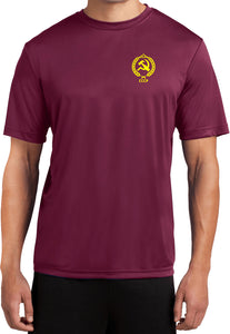 CCCP T-shirt Crest Pocket Print Moisture Wicking Tee - Yoga Clothing for You