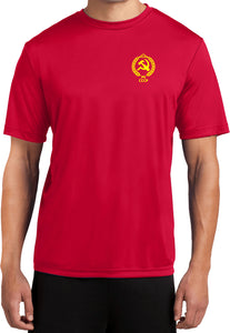 CCCP T-shirt Crest Pocket Print Moisture Wicking Tee - Yoga Clothing for You