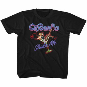 Cinderella Rock Band Toddler T-Shirt Shake Me Black Tee - Yoga Clothing for You