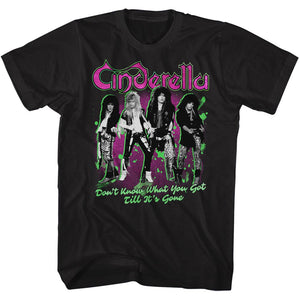Cinderella Rock Band T-Shirt Till It's Gone Black Tee - Yoga Clothing for You