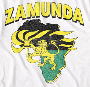 Coming to America Zamunda Crest Flag Adult T-shirt - White - Yoga Clothing for You