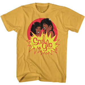 Coming to America Soul Glow Adult T-shirt - Gold - Yoga Clothing for You