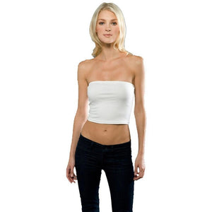 Womens Cotton Spandex Tube Top - Yoga Clothing for You - 1