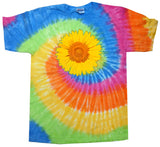 Yoga Clothing For You Adult Sunflower Tie Dye Tee - Eternity - Yoga Clothing for You
