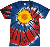Yoga Clothing For You Adult Sunflower Tie Dye Tee - Independence - Yoga Clothing for You