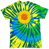 Yoga Clothing For You Adult Sunflower Tie Dye Tee - Karma - Yoga Clothing for You
