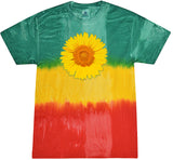 Yoga Clothing For You Adult Sunflower Tie Dye Tee - Montego Bay - Yoga Clothing for You