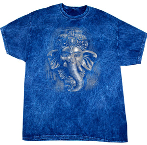 Mens 3D Ganesha Tie Dye Tee Shirt - Yoga Clothing for You