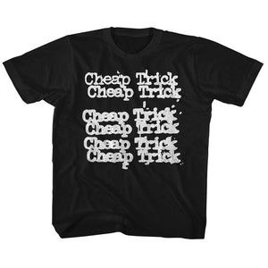 Cheap Trick Kids T-Shirt Logo Black Tee - Yoga Clothing for You