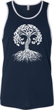 White Celtic Tree Premium Yoga Tank Top - Yoga Clothing for You