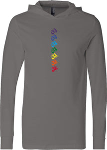 Chakra OMS Lightweight Yoga Hoodie Tee Shirt - Yoga Clothing for You
