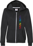Chakra OMS Full-Zip Hooded Yoga Sweatshirt - Yoga Clothing for You