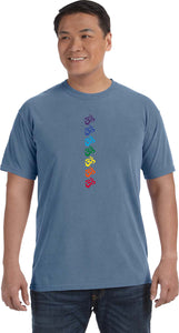 Chakra OMS Heavyweight Pigment Dye Yoga Tee Shirt - Yoga Clothing for You