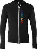 Chakra OMS Triblend Full-Zip Hoodie Yoga Tee Shirt - Yoga Clothing for You