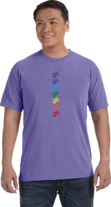 Chakra OMS Heavyweight Pigment Dye Yoga Tee Shirt - Yoga Clothing for You