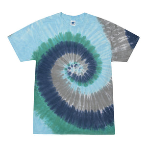 Tie Dye Multi Color Swirl Classic Fit Crewneck Short Sleeve T-shirt for Mens Women Adult T-shirt, Earth - Yoga Clothing for You