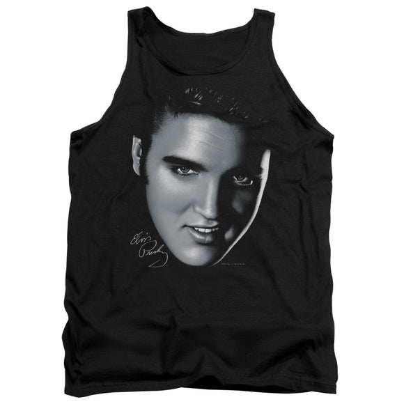 Elvis Presley Tanktop Big Face Black Tank - Yoga Clothing for You