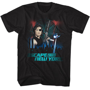 Escape From New York T-Shirt Helicopter Black Tee - Yoga Clothing for You