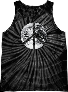 Peace Tank Top Earth Sarellite Symbol Tie Dye Tanktop - Yoga Clothing for You