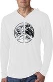 Peace T-shirt Earth Satellite Lightweight Hoodie - Yoga Clothing for You