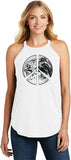Ladies Peace Tank Top Earth Satellite Symbol Tri Rocker Tanktop - Yoga Clothing for You