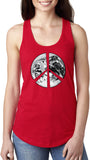 Ladies Peace Tank Top Earth Satellite Symbol Ideal Racerback - Yoga Clothing for You