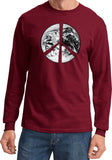 Peace T-shirt Earth Satellite Symbol Long Sleeve - Yoga Clothing for You