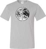 Peace T-shirt Earth Satellite Symbol Tall Tee - Yoga Clothing for You