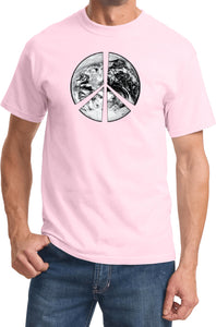 Peace T-shirt Earth Satellite Symbol T-shirt - Yoga Clothing for You
