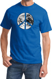 Peace T-shirt Earth Satellite Symbol T-shirt - Yoga Clothing for You