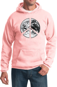 Peace Hoodie Earth Satellite Symbol - Yoga Clothing for You