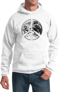 Peace Hoodie Earth Satellite Symbol - Yoga Clothing for You