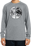Kids Peace Shirt Earth Satellite Symbol Dry Wicking Long Sleeve - Yoga Clothing for You