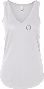 Enso Pocket Print Flowy V-Neck Yoga Tank Top - Yoga Clothing for You