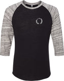 Enso Pocket Print Eco Raglan 3/4 Sleeve Yoga Tee Shirt - Yoga Clothing for You