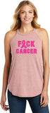 Ladies Breast Cancer Tank Top Fxck Cancer Tri Rocker Tanktop - Yoga Clothing for You