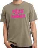 Breast Cancer T-shirt Fxck Cancer Pigment Dyed Tee - Yoga Clothing for You