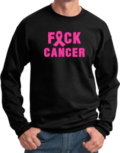 Breast Cancer Sweatshirt Fxck Cancer - Yoga Clothing for You