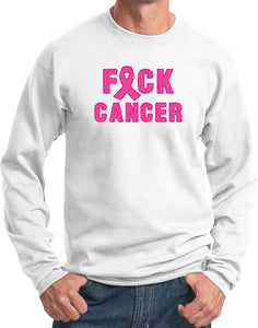 Breast Cancer Sweatshirt Fxck Cancer - Yoga Clothing for You
