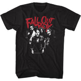 Fall Out Boy B&W Group Portrait Picture Adult Black Tee Shirt - Yoga Clothing for You