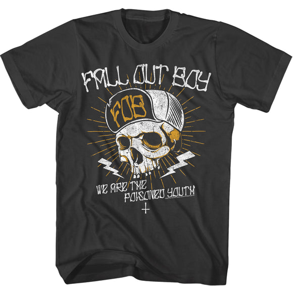 Fall Out Boy We Are Poisoned Youth Skull Hat Adult Smoke Tee Shirt - Yoga Clothing for You