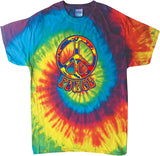 Funky Peace Sign Tie Dye T-shirt - Yoga Clothing for You
