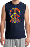 Funky Peace Sign Muscle Shirt - Yoga Clothing for You