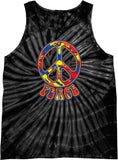 Peace Tank Top Funky Peace Sign Tie Dye Tanktop - Yoga Clothing for You
