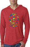 Funky Peace Sign Lightweight Hoodie - Yoga Clothing for You