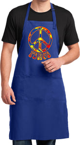 Funky Peace Sign Mens Apron - Yoga Clothing for You