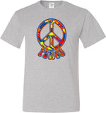 Funky Peace Sign Tall T-shirt - Yoga Clothing for You